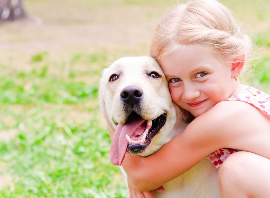 Dog and girl