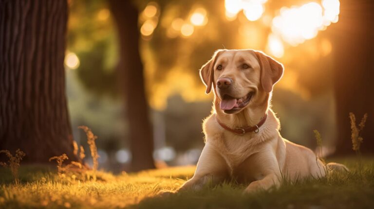beautiful yellow lab
