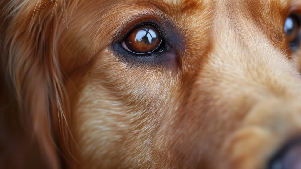 Golden retriever eye