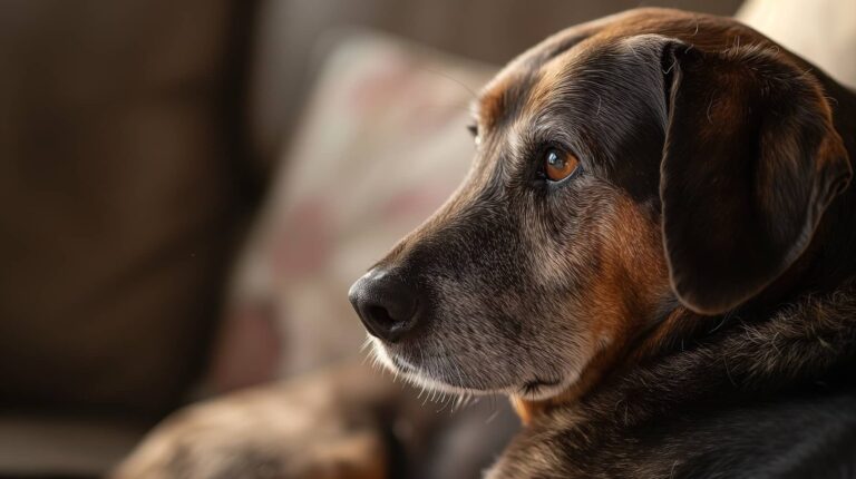 old dog with dementia
