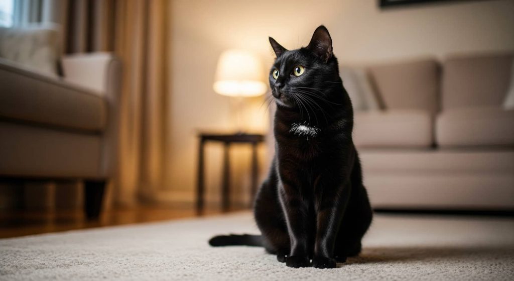 Cat at home